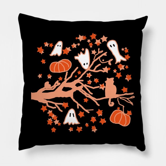 Happy Halloween Day Pillow by EunsooLee