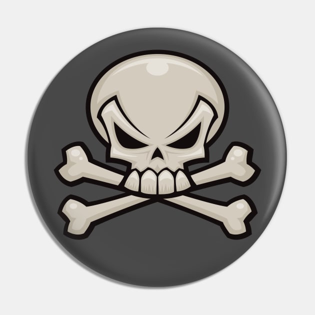 Skull and Crossbones Pin by fizzgig