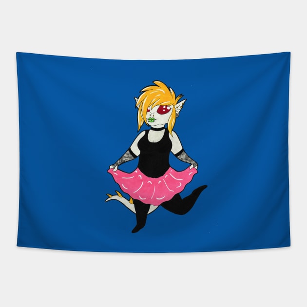 Chupacabra Cutie Tapestry by possumtees