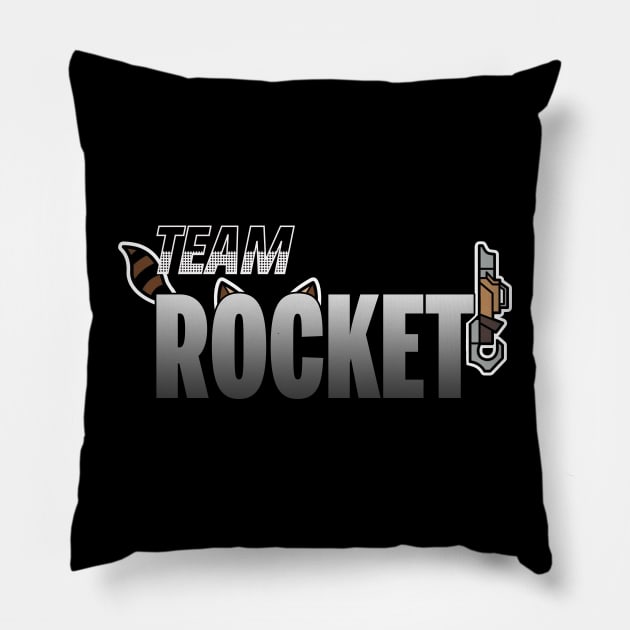 Team Rocket Raccoon Pillow by RichyTor