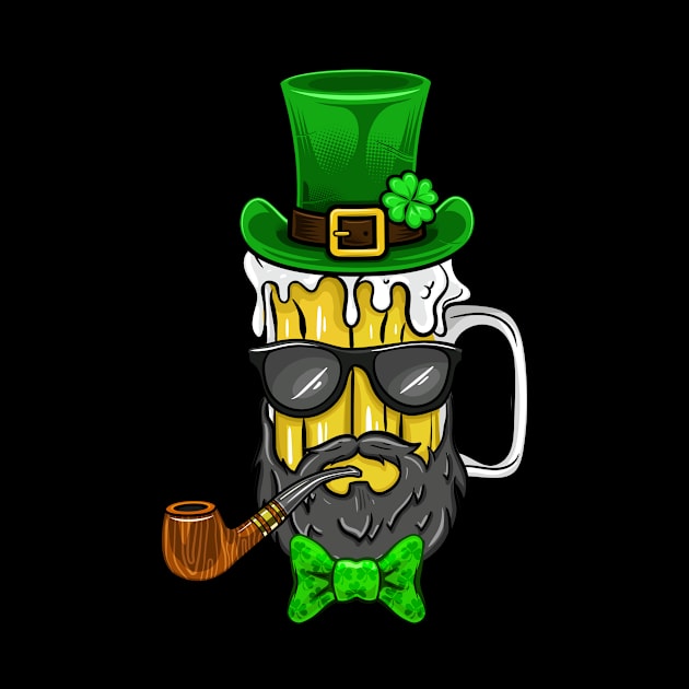 St Particks Day Beer Guy by LetsBeginDesigns