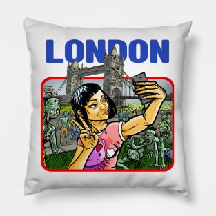 LONDON Zombie Apocalypse Pillow