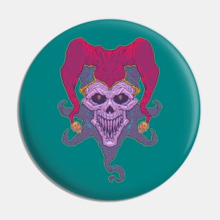 WEIRDO - April Fool's - Skull - Teal Pin