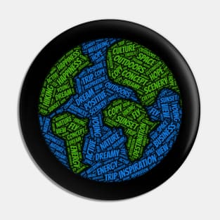 Earth Shape T-shirt Pin