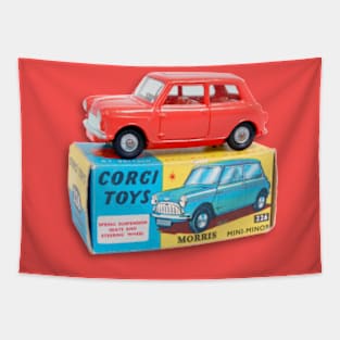 RED MORRIS MINOR TOY CAR Tapestry