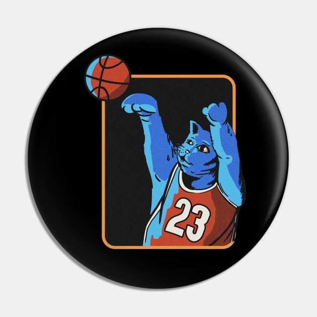 basketball the cat Pin by Translucia