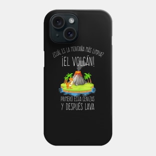 ¿Cúal es la montaña mas limpia? El volcán Phone Case