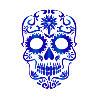 Dias de los muertos (blue) T-Shirt