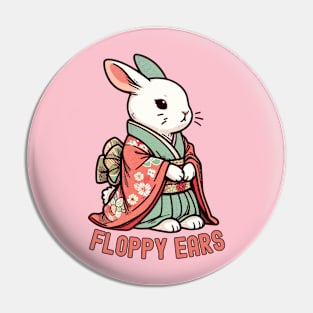 Cute rabbit wit kimono Pin