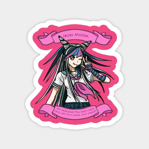Ibuki Mioda Danganronpa Magnet TeePublic