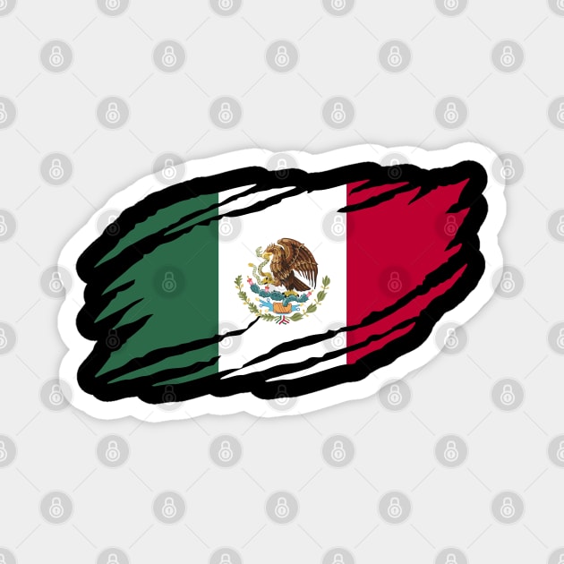 mexico flag Magnet by s4rt4