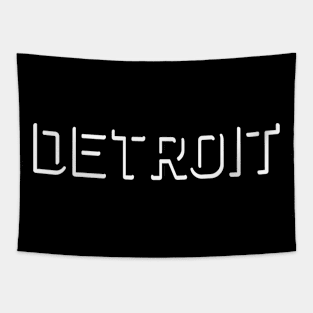 Detroit Outline Tapestry