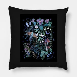 Night Garden Moth Pillow