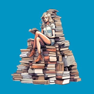 The Book Queen: Reigning over a Throne of Knowledge T-Shirt