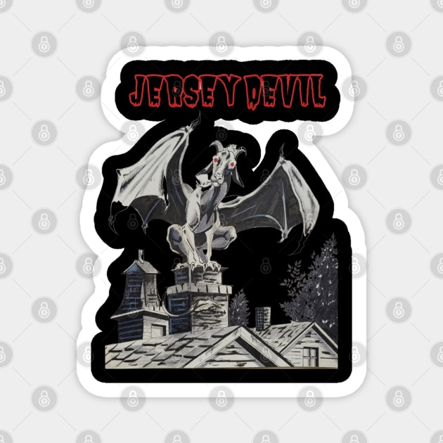 Jersey Devil Magnet by Cryptid Kitty