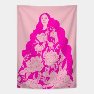 Peony Dress Tapestry