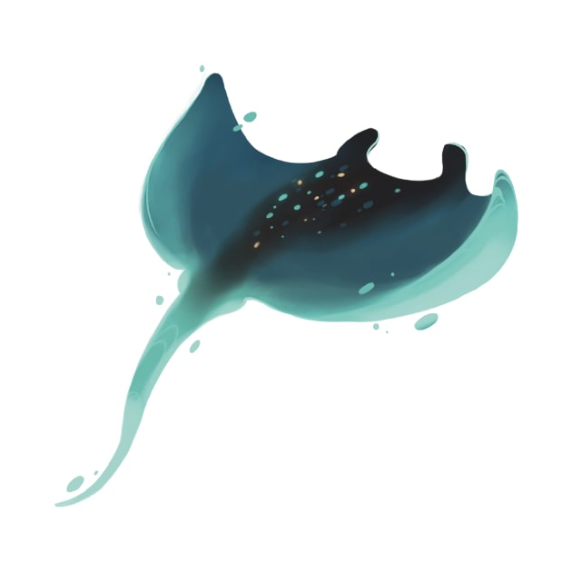 Flying Manta ray by iamCapoon