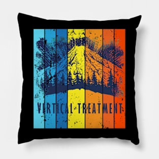 Vertical treatment vintage Pillow