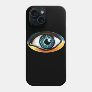 Blue Eye Art Drawing Phone Case