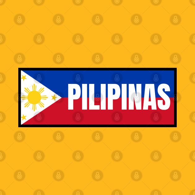 Pilipinas in Philippine Flag by aybe7elf