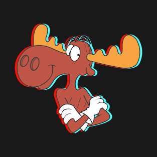 Bullwinkle 3D - Rocky & Bullwinkle T-Shirt