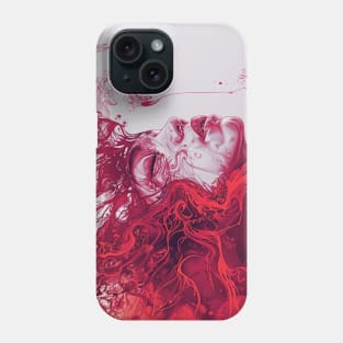 Pink Retrowave Abstract Girl Phone Case