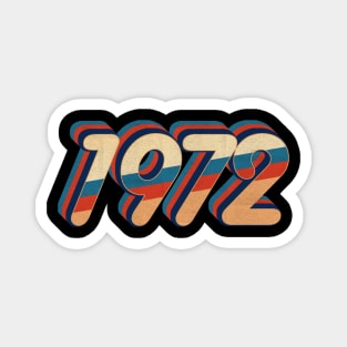 1972 - vintage retro 70s future b Magnet