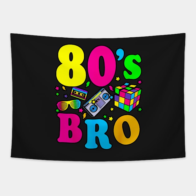 vintage lover This Is My 80s Bro T-Shirt for dad 80's 90's Party Tee Tapestry by masterpiecesai