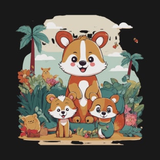 payful kids animal T-Shirt