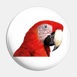 The scarlet macaw (Ara macao) Pin