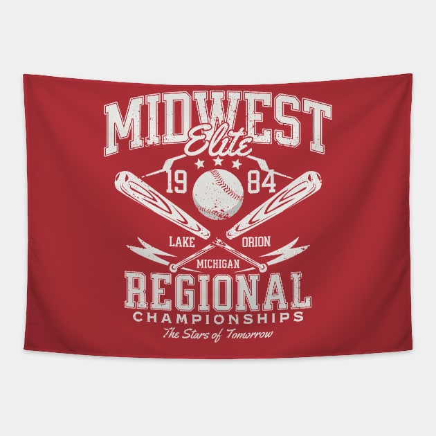 Vintage 1984 Midwest Elite Regional Championships // Retro Baseball Tournament Tapestry by SLAG_Creative