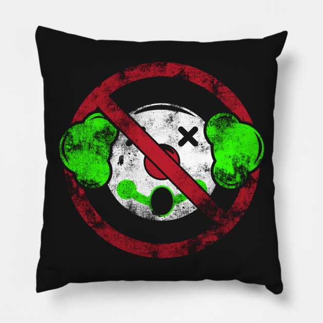 Clown Spotting The Sequel Pillow by Awesome AG Designs