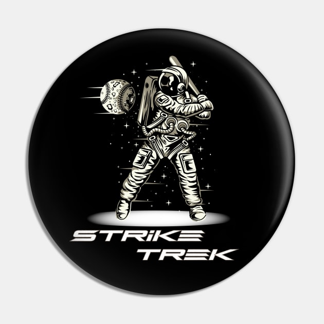 Strike Trek/Funny Space/funny sports/Funny Baseball/Strike T shirt/Baseball Clothing Pin by Pastel Potato Shop