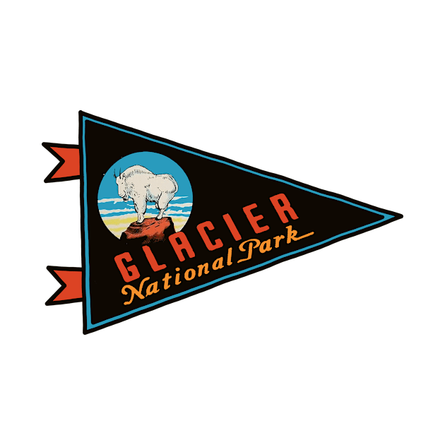 Glacier National Pennant by ZSONN