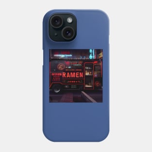 Cyberpunk Tokyo Ramen Food Truck Phone Case