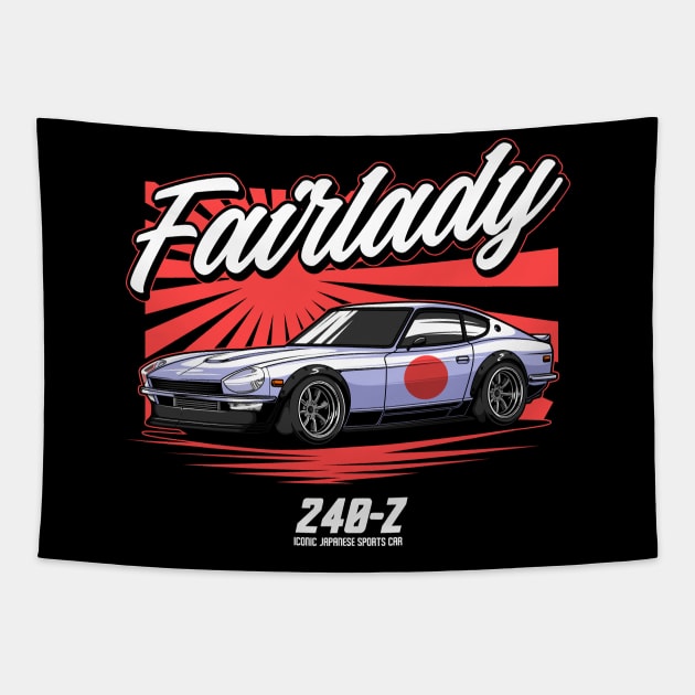 Datsun 240z Fairlady Z Tapestry by JDM Boyz