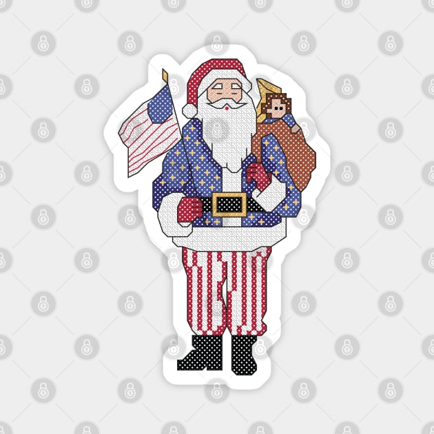 All American Santa Claus Magnet by inotyler