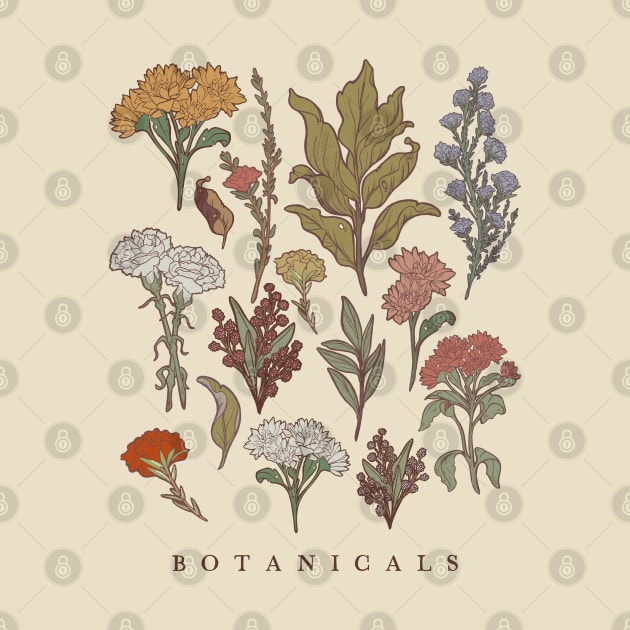 Botanicals Floral Wildflowers by uncommontee