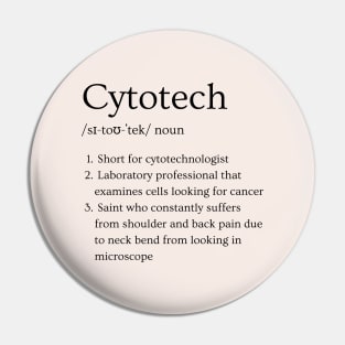 Cytotechn Funny Dictionary Definition Pin