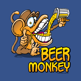 Beer Monkey Toon T-Shirt