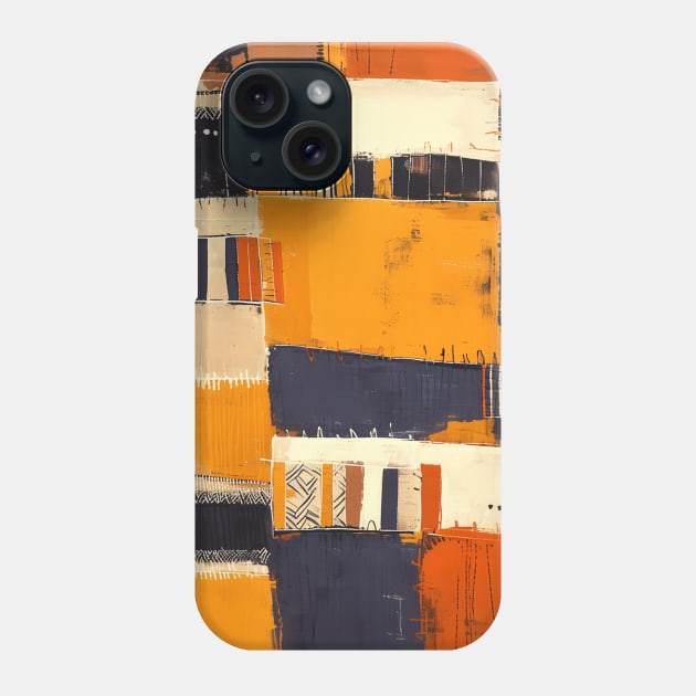 Mud Cloth Maximalist Abstract Phone Case by Trippycollage