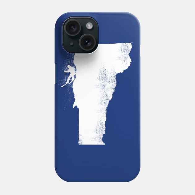 Ski Vermont Skier Phone Case by HungryDinoDesign