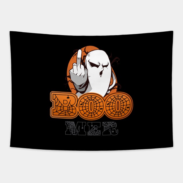 Halloween Funny Costume Pumpkin Monster Gift Tapestry by Pummli