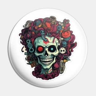 Robotic skull image Pin