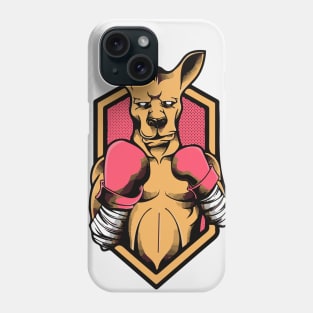 Kangaroo Boxer Badge Phone Case