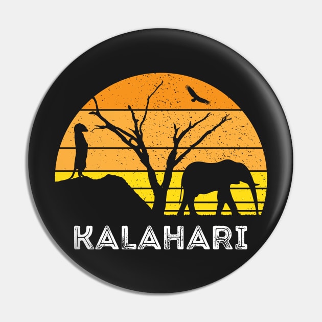 Kalahari Desert Elephant Meerkat Sunset Safari Africa Pin by BraaiNinja