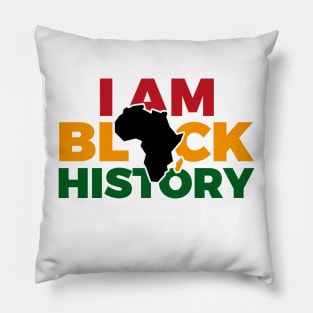 i am black history map Pillow