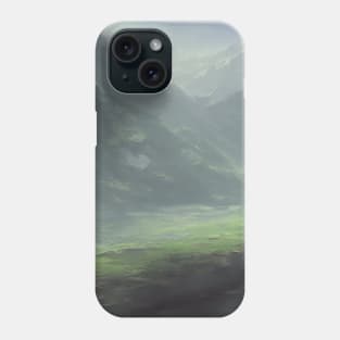 landscape pictures for wall grassy Phone Case