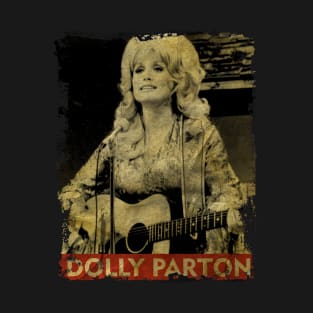 TEXTURE ART-Dolly Parton - RETRO STYLE 2 T-Shirt