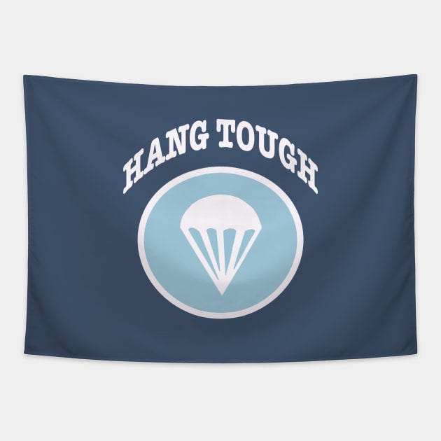 HANG TOUGH WW2 506 E Company Tapestry by Trent Tides